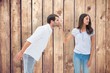 © WavebreakmediaMicro - Composite image of brunette uninterested in mans advances