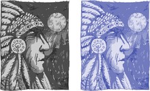 Native American Chief Profile