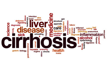 Canvas Print - Cirrhosis word cloud