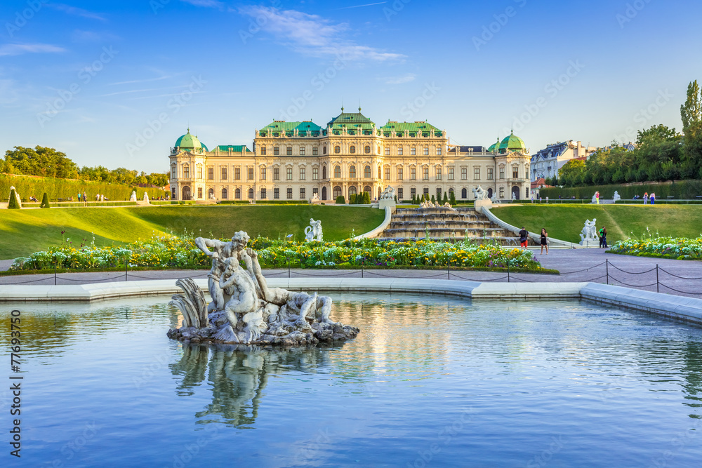 Schloss Belvedere #2, Wien - obrazy, fototapety, plakaty 