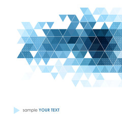 Poster - Abstract retro geometric background. Template brochure design