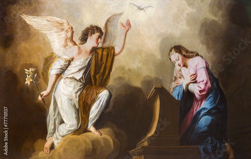 Fotografía Viena - pintura Anunciación en el presbiterio de Salesianerkirche