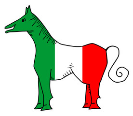 Sticker - Italy horse