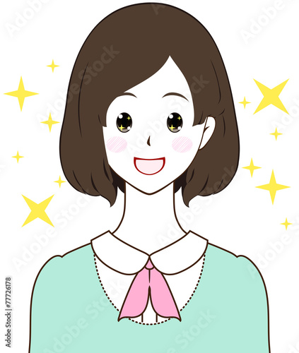 女性 期待 Adobe Stock でこのストックイラストを購入して 類似のイラストをさらに検索 Adobe Stock