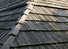 Old Wooden Shingle Roof