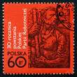 Postage stamp Poland 1972 Fighting Worker, by Jerzy Jarnuszkiewi