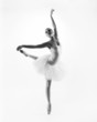 © Acronym - Black and white image of a young beautiful ballet dancer