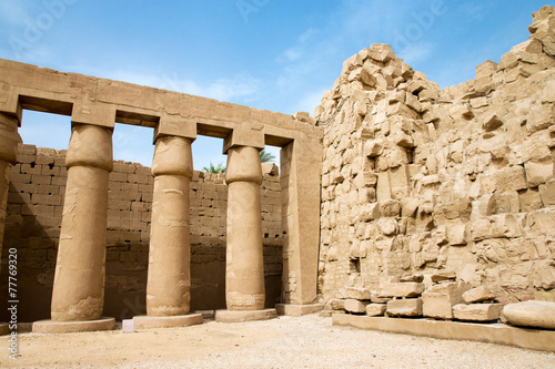 Naklejka - mata magnetyczna na lodówkę Africa, Egypt, Luxor, Karnak temple