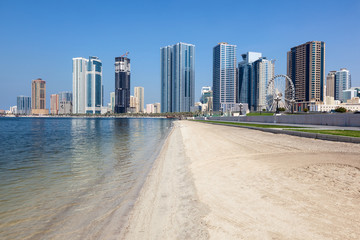 Wall Mural - Beach in Sharjah City, United Arab Emirates