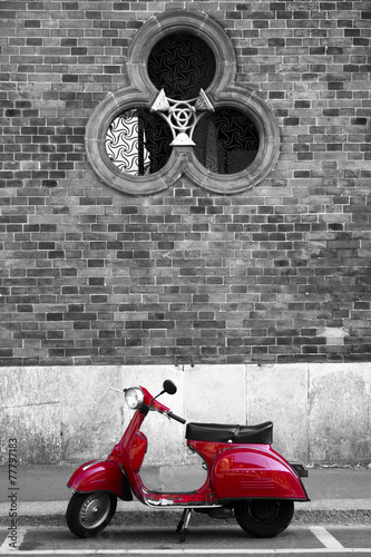 Fototapeta do kuchni Vespa Rossa