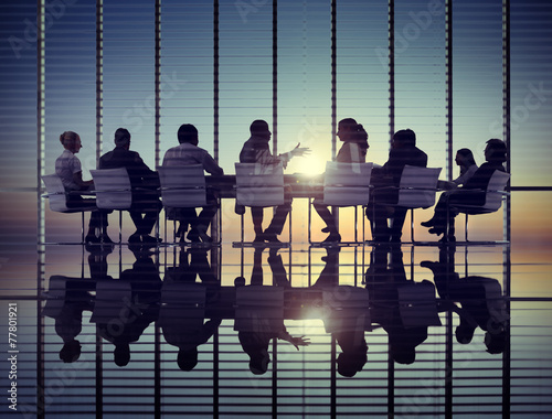 Fotografie, Obraz Business People Corporate Communication Meeting Office Concept