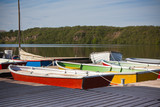 Fototapeta Miasto - Color Wooden Boats