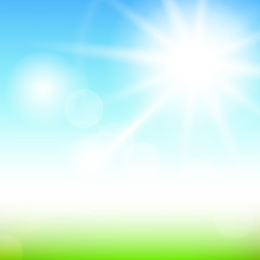 Poster - Nature sunny abstract summer background