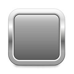 Wall Mural - light gray metallic button square template