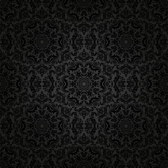 Wall Mural - Damask Seamless  Pattern. Orient Background