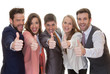 © godfer - business team group with thumbs up