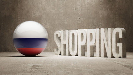 Wall Mural - Russia. Shopping Concept.