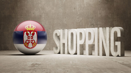 Wall Mural - Serbia. Shopping Concept.