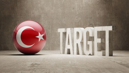 Wall Mural - Turkey. Target Concept.