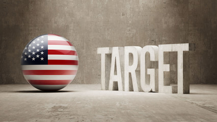 Wall Mural - United States. Target Concept.