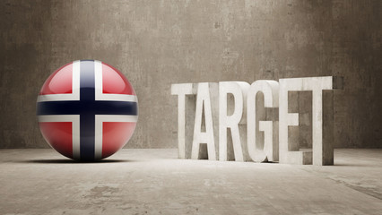 Wall Mural - Norway. Target Concept.