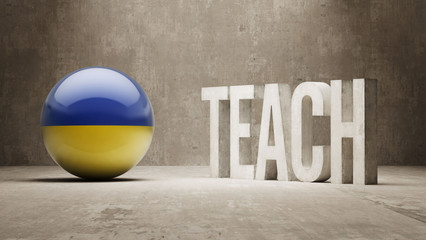 Canvas Print - Ukraine. Teach Concept.