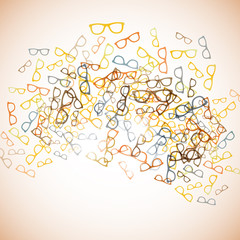 Poster - abstract background: glasses