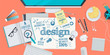 © PureSolution - Flat design illustration concept for design process