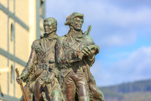 Lewis And Clark Statue In Seaside, Oregon