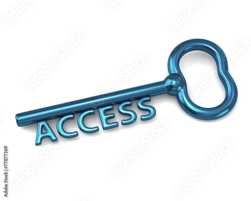 Fotografía Silver key with word access