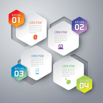 Abstract 3D digital illustration Infographic.