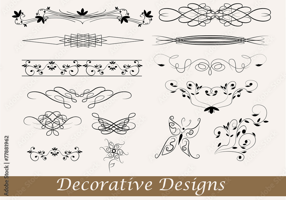 decorative designs - obrazy, fototapety, plakaty 