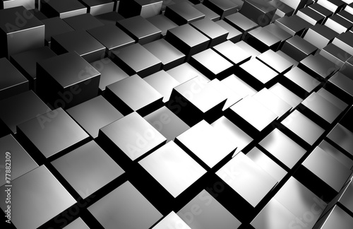 Naklejka na szybę Abstract cubes background