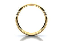 Gold Ring Isolated On White Background