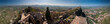 360 degree panorama (diarama) view city and towers in San Marino
