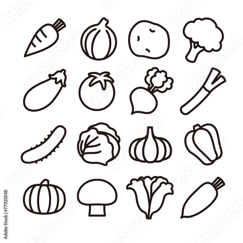 野菜アイコン Stock ベクター Adobe Stock
