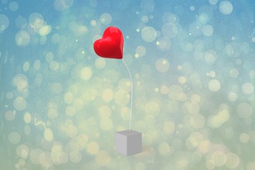 Poster - Composite image of red heart