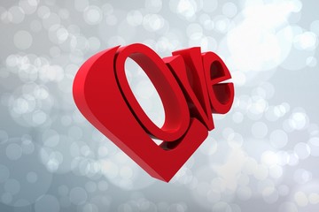 Poster - Composite image of love heart