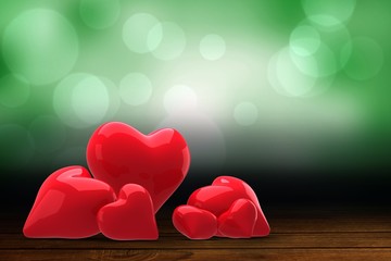 Poster - Composite image of love hearts
