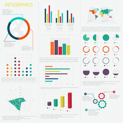 Poster - abstract digital illustration infographic.