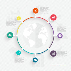 Poster - abstract digital illustration infographic.