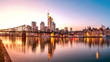 Frankfurt Main Skyline Sonnenuntergang
