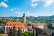 Stadtpanorama mit Stiftskirche, Baden-Baden, Schwarzwald, Baden-