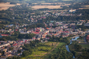 Wall Mural - aerial view of Glucholazy Town