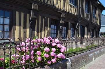 Wall Mural - Façade d'une maison à colombages (Normandie)