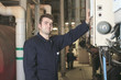 © Louis-Paul Photo - maintenance engineer checking technical data of heating system e