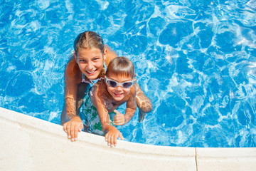 Kids in the pool