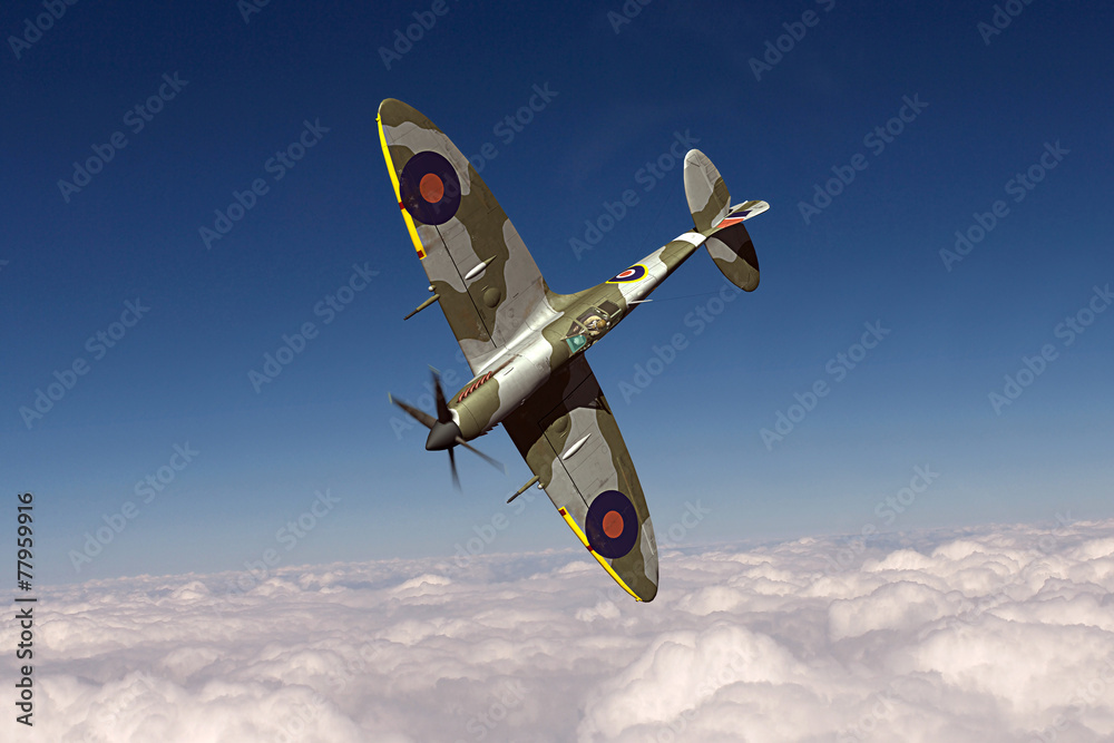 Supermarine Spitfire - obrazy, fototapety, plakaty 