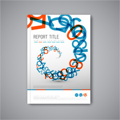 Poster - modern vector abstract brochure design template