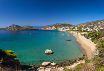 Tolo resort sandy beach in Greece